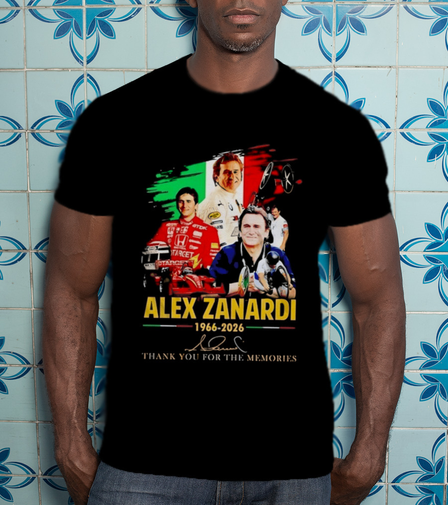Alex Zanardi 1966 2026 Thank You For The Memories Formula One CART IndyCar T-Shirt