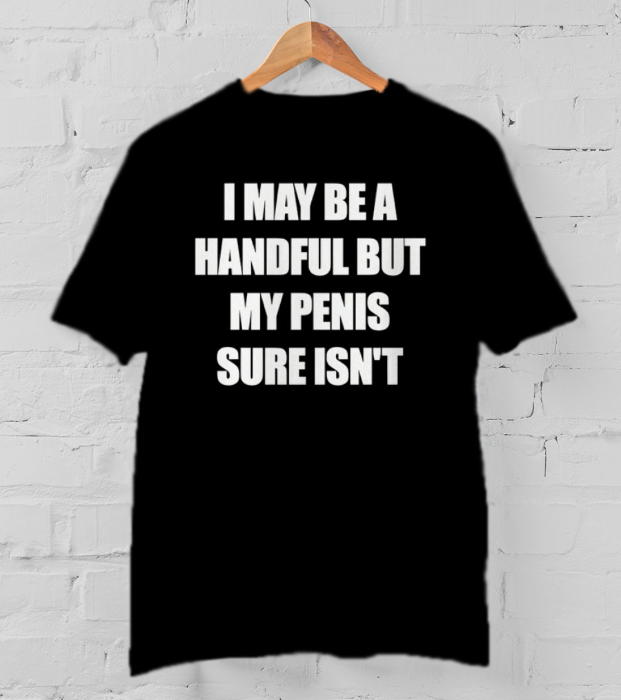I May Be A Handful But My Penis Sure Isn't T-Shirt