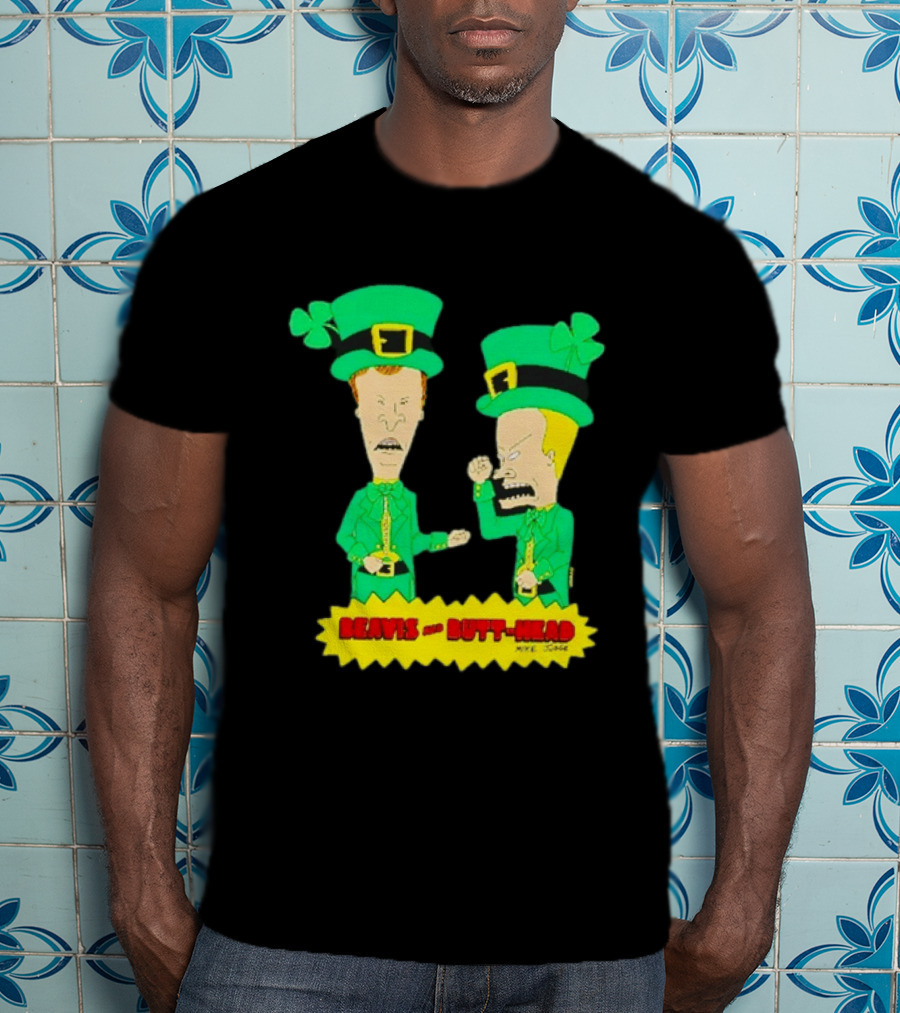 Beavis And Butt Head Leprechaun Costumes Green Bay Packers Mike Judge T-Shirt