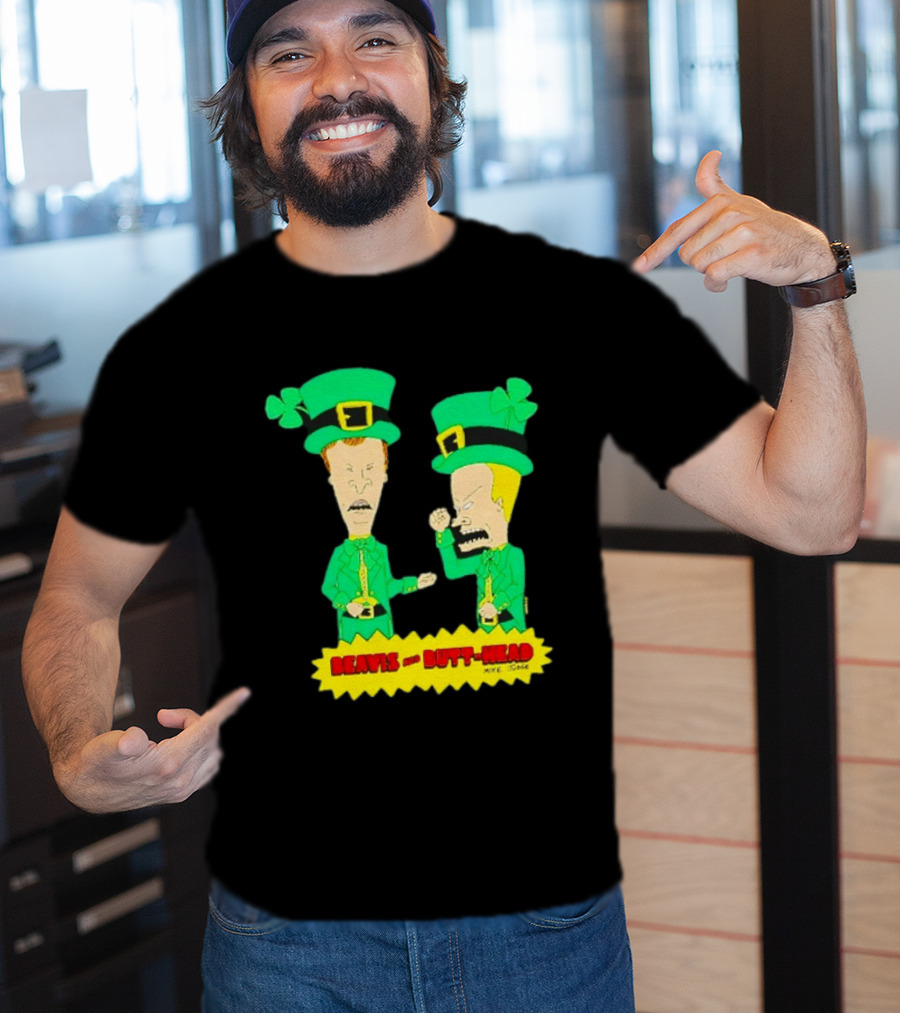 Beavis And Butt Head Leprechaun Costumes Green Bay Packers Mike Judge T-Shirt