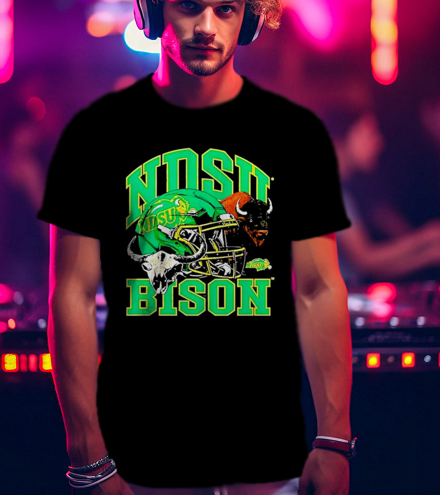 NDSU Bison Helmet Best NCAA Football Team Spirit T-Shirt