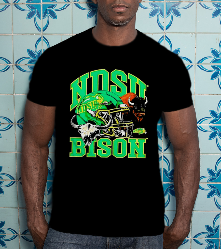 NDSU Bison Helmet Best NCAA Football Team Spirit T-Shirt
