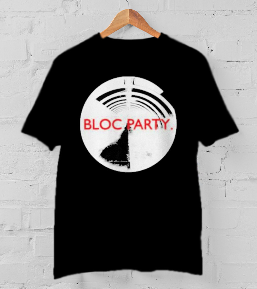 Bloc Party Anatomy Of A Brief Romance Black And White Circle T-Shirt