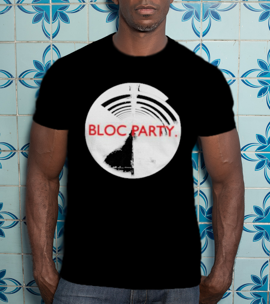 Bloc Party Anatomy Of A Brief Romance Black And White Circle T-Shirt