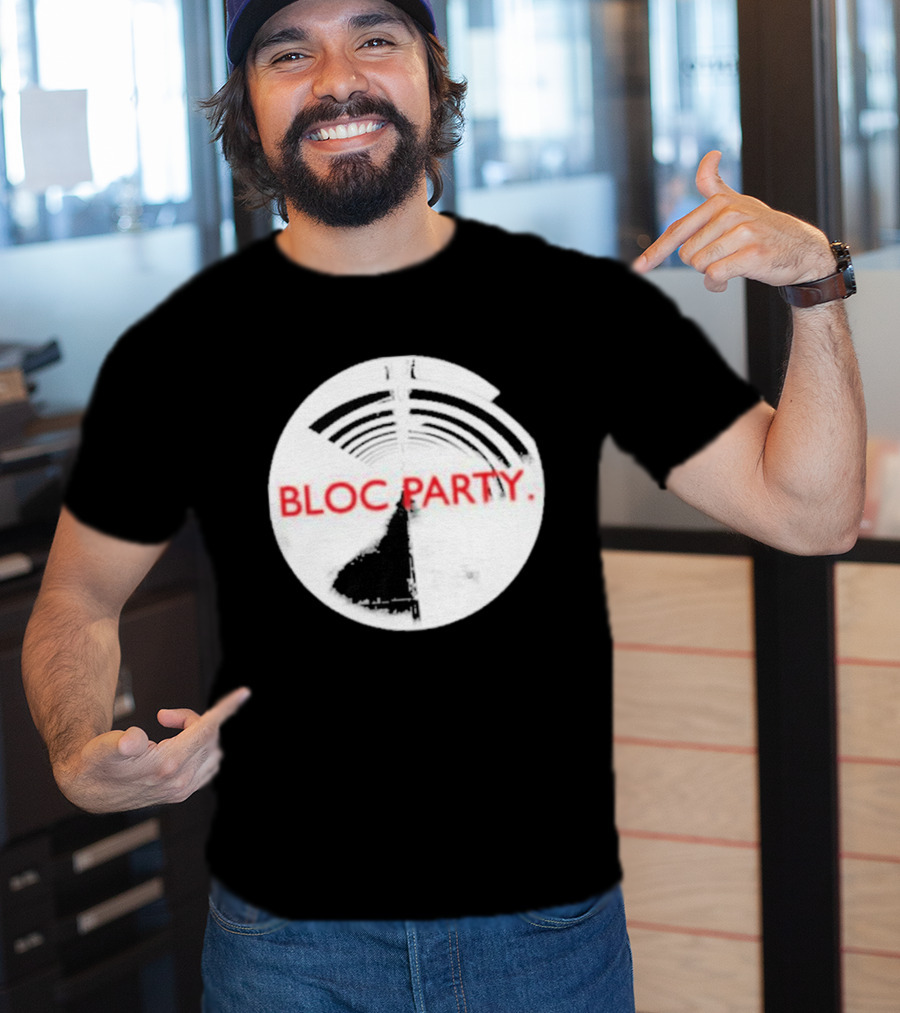 Bloc Party Anatomy Of A Brief Romance Black And White Circle T-Shirt