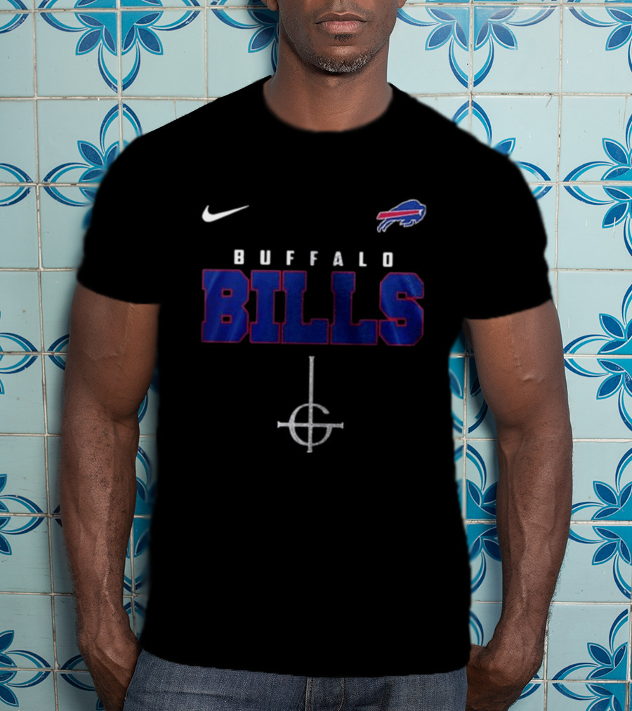 Buffalo Bills Nike Ghost Band Skeleton Collaboration T-Shirt