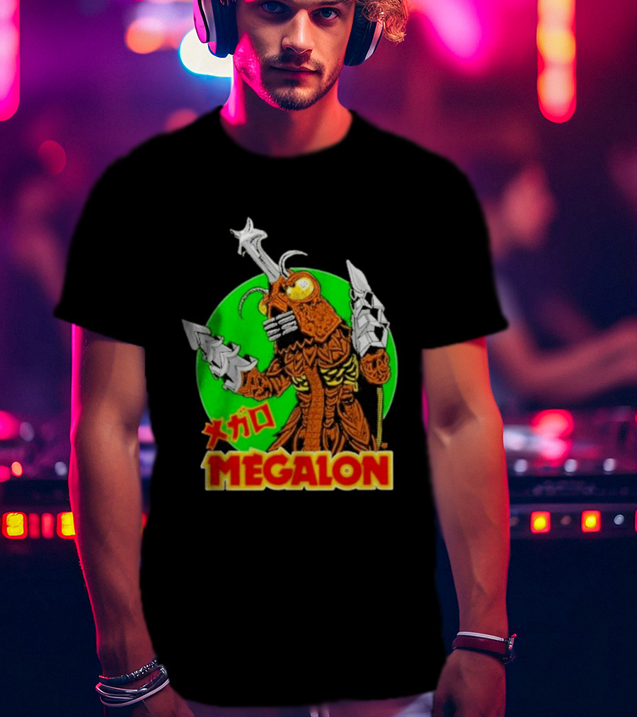 Cavitycolors Megalon Monster Kaiju Japanese Horror And Halloween T-Shirt