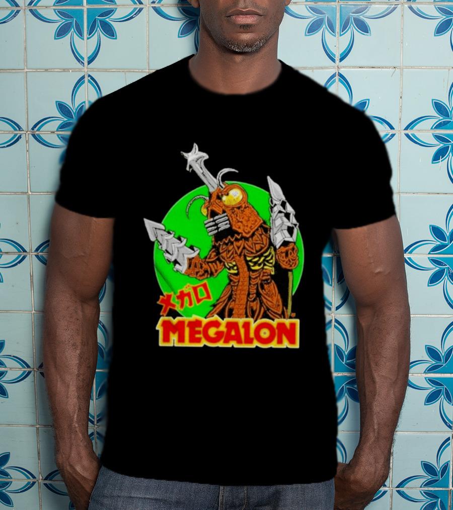 Cavitycolors Megalon Monster Kaiju Japanese Horror And Halloween T-Shirt