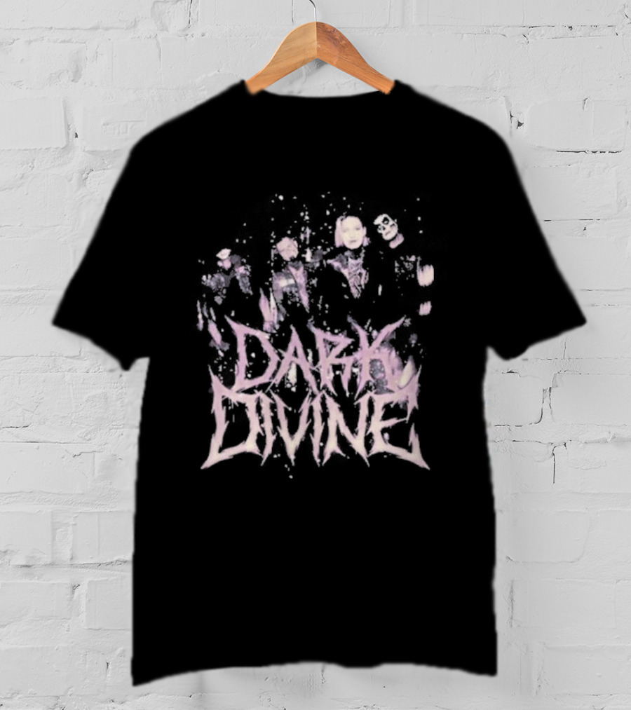 Dark Divine Band Unique Pink T-Shirt