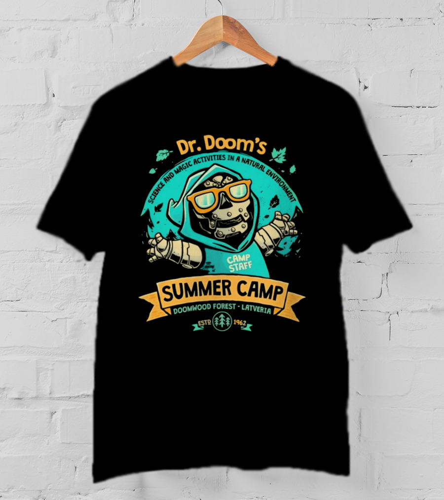 Dr. Doom's Summer Camp Doomwood Forest Latveria Camp Staff Marvel Adventures T-Shirt