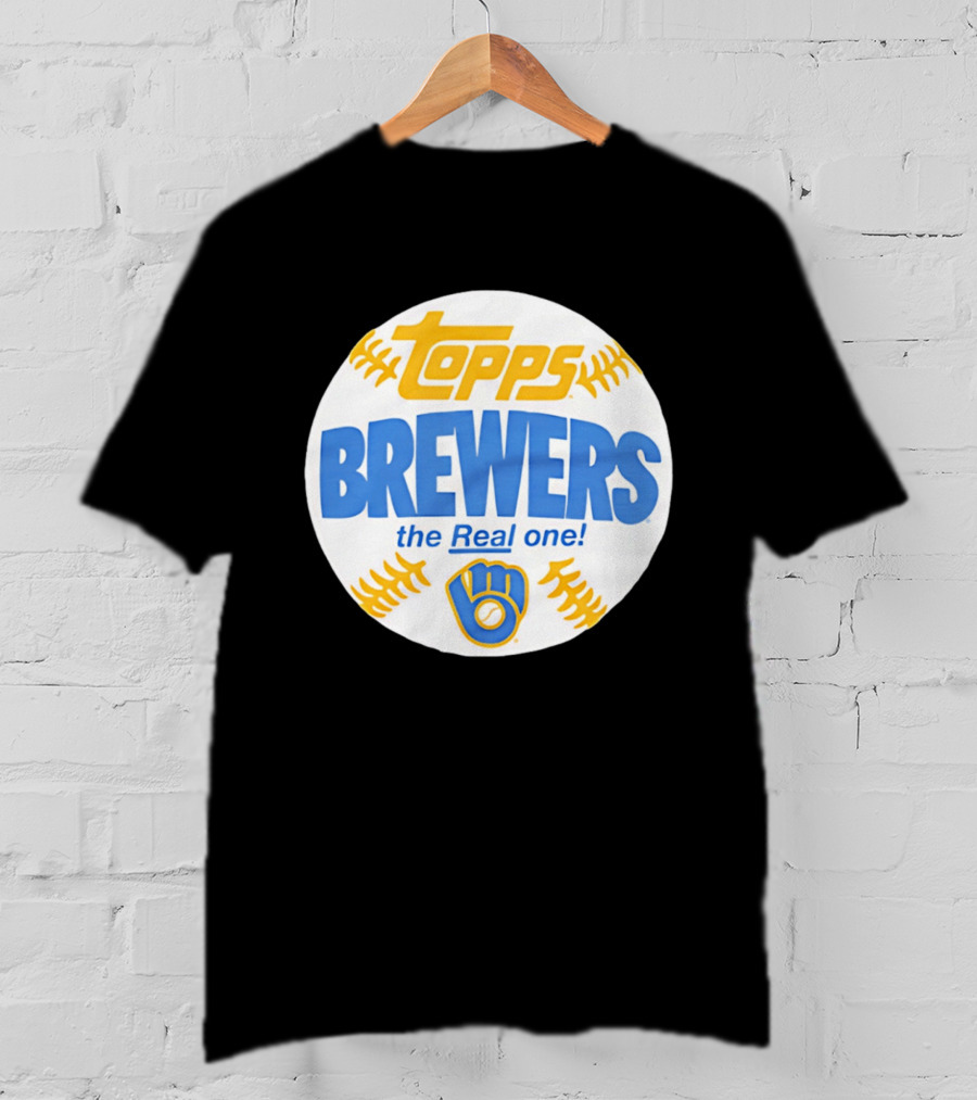 Topps Brewers The Real One Baseball T-Shirt
