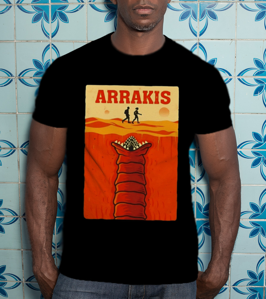 Arrakis Sandworm Apocalypse Movie Style Dune T-Shirt