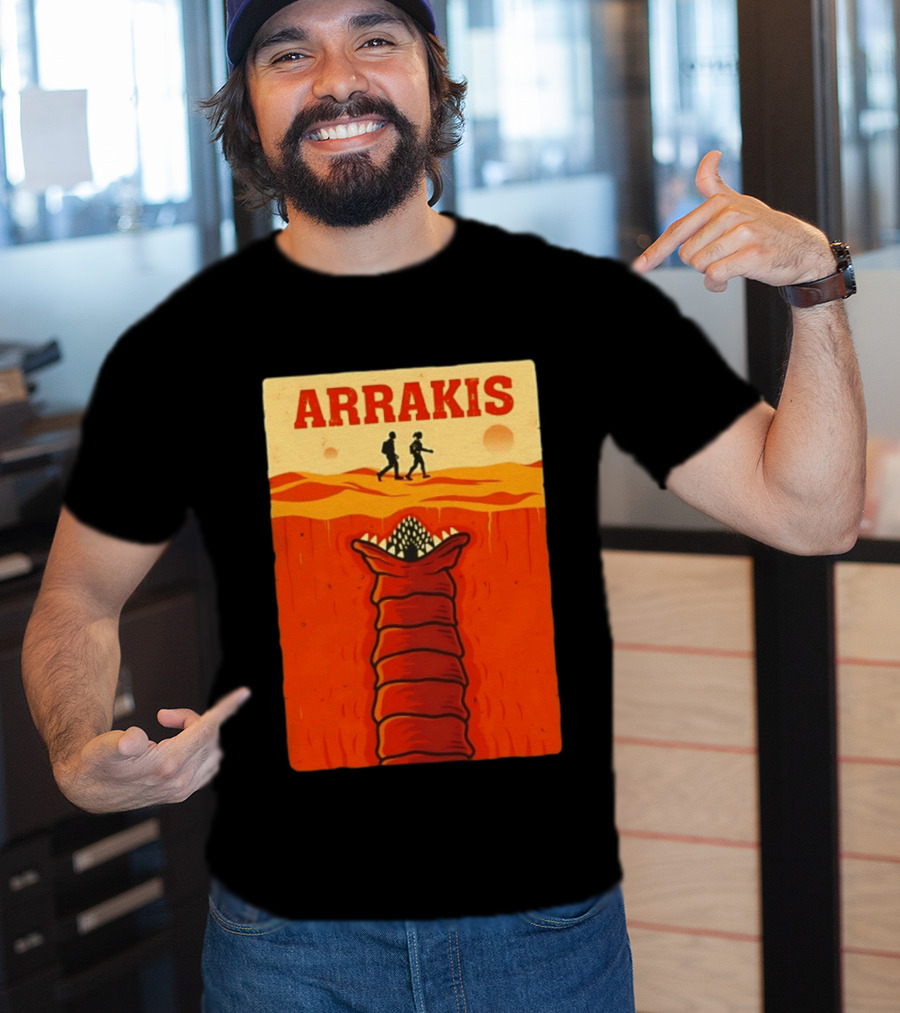 Arrakis Sandworm Apocalypse Movie Style Dune T-Shirt