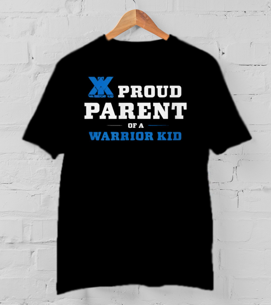 Proud Parent Of A Warrior Kid Blue XX T-Shirt