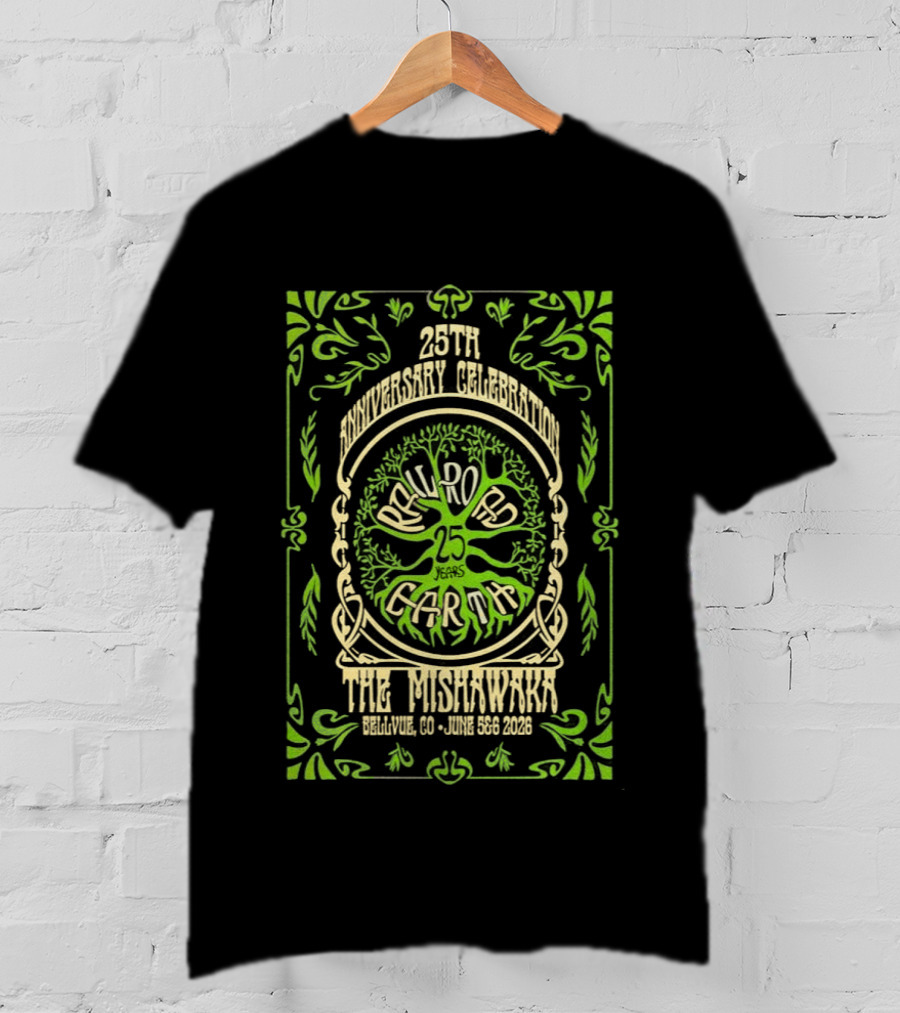 28th Annual Celebration Railroad Earth June 5 6 2026 The Mishawaka Colorado T-Shirt