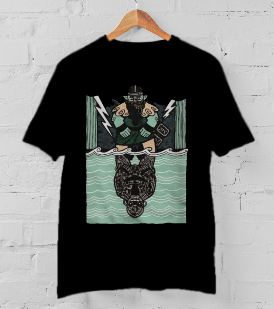 Reflections Of Tolv Norse Viking Thunder God And Mythology Reflection T-Shirt