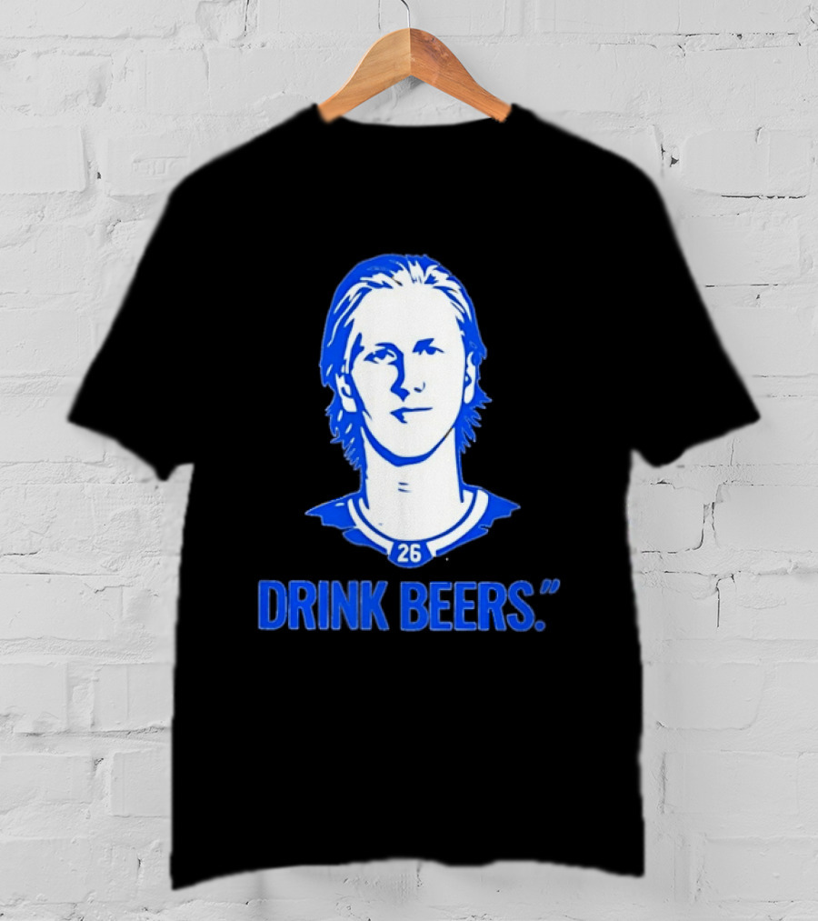 Sam Carrick Rasmus Dahlin Drink Beers Buffalo Sabres Hockey 26 T-Shirt