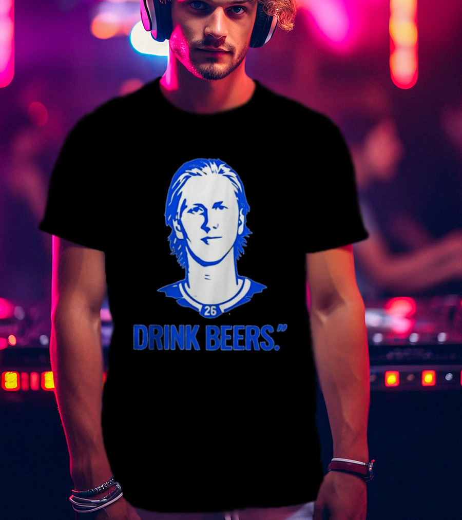 Sam Carrick Rasmus Dahlin Drink Beers Buffalo Sabres Hockey 26 T-Shirt
