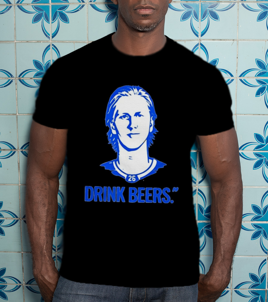 Sam Carrick Rasmus Dahlin Drink Beers Buffalo Sabres Hockey 26 T-Shirt