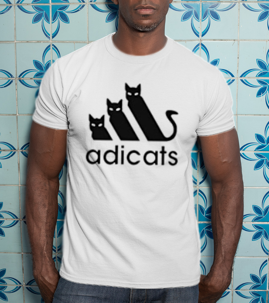 Adicats Funny Cat Lover Parody Catdad Catmom Joke T-Shirt