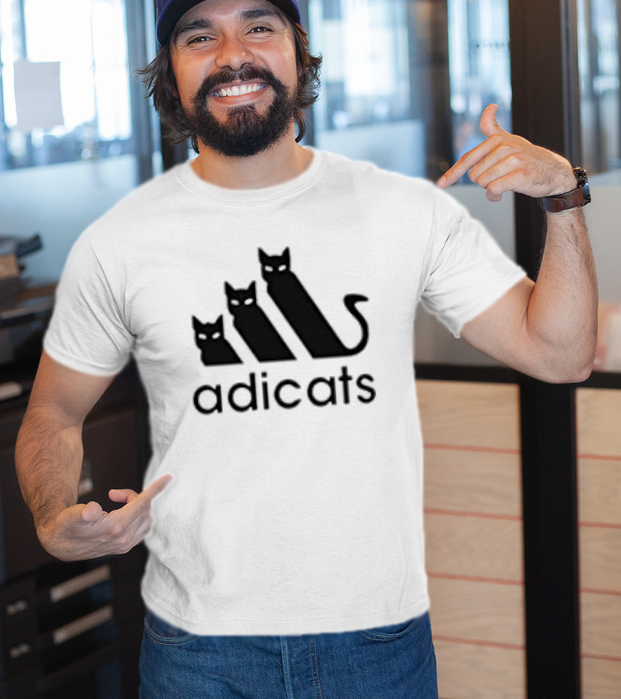 Adicats Funny Cat Lover Parody Catdad Catmom Joke T-Shirt