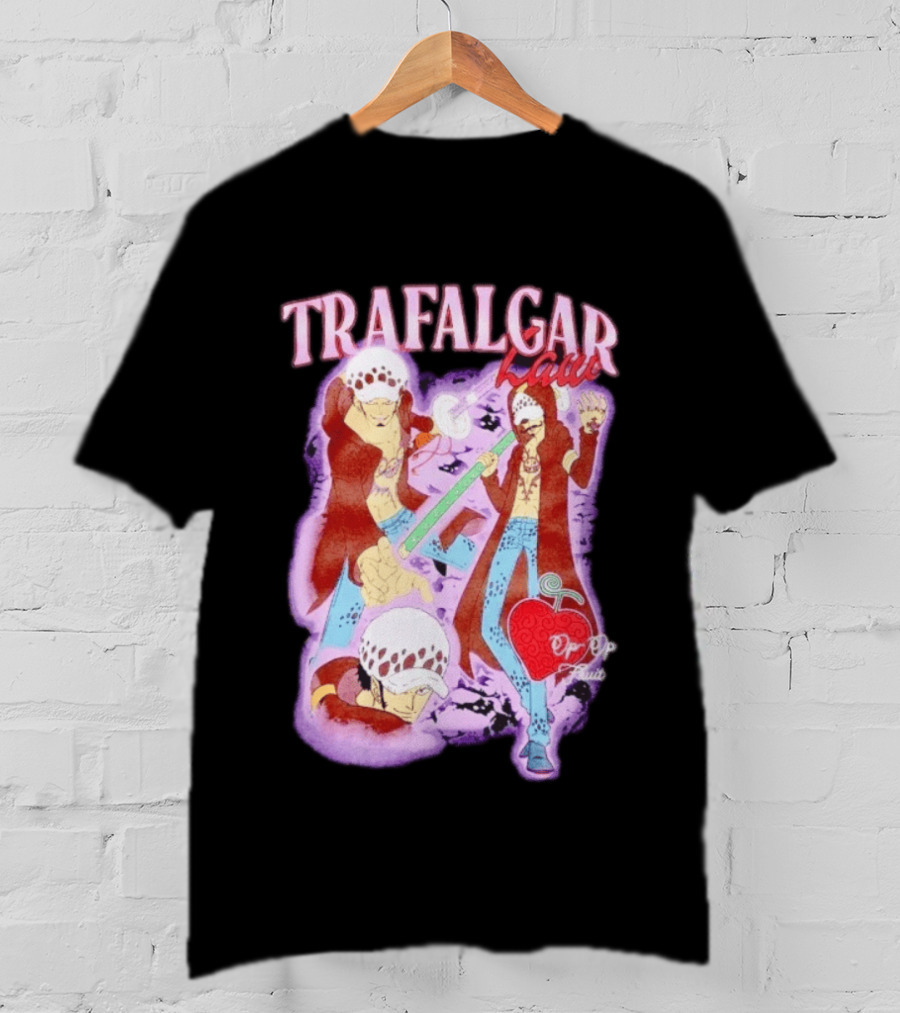Trafalgar Law Op Op Fruit Collage Character Pose Series T-Shirt