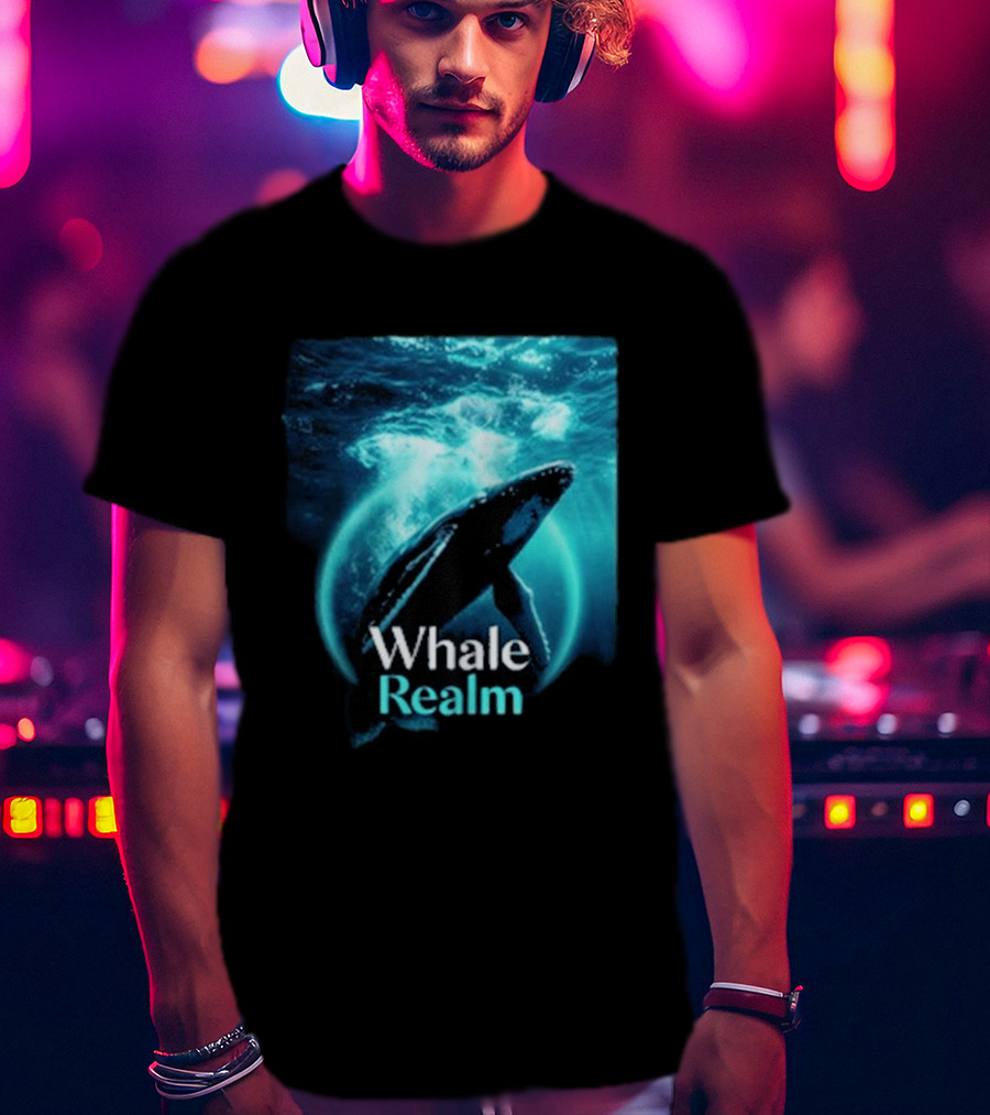 Whale Realm Cinematic Underwater Escape T-Shirt