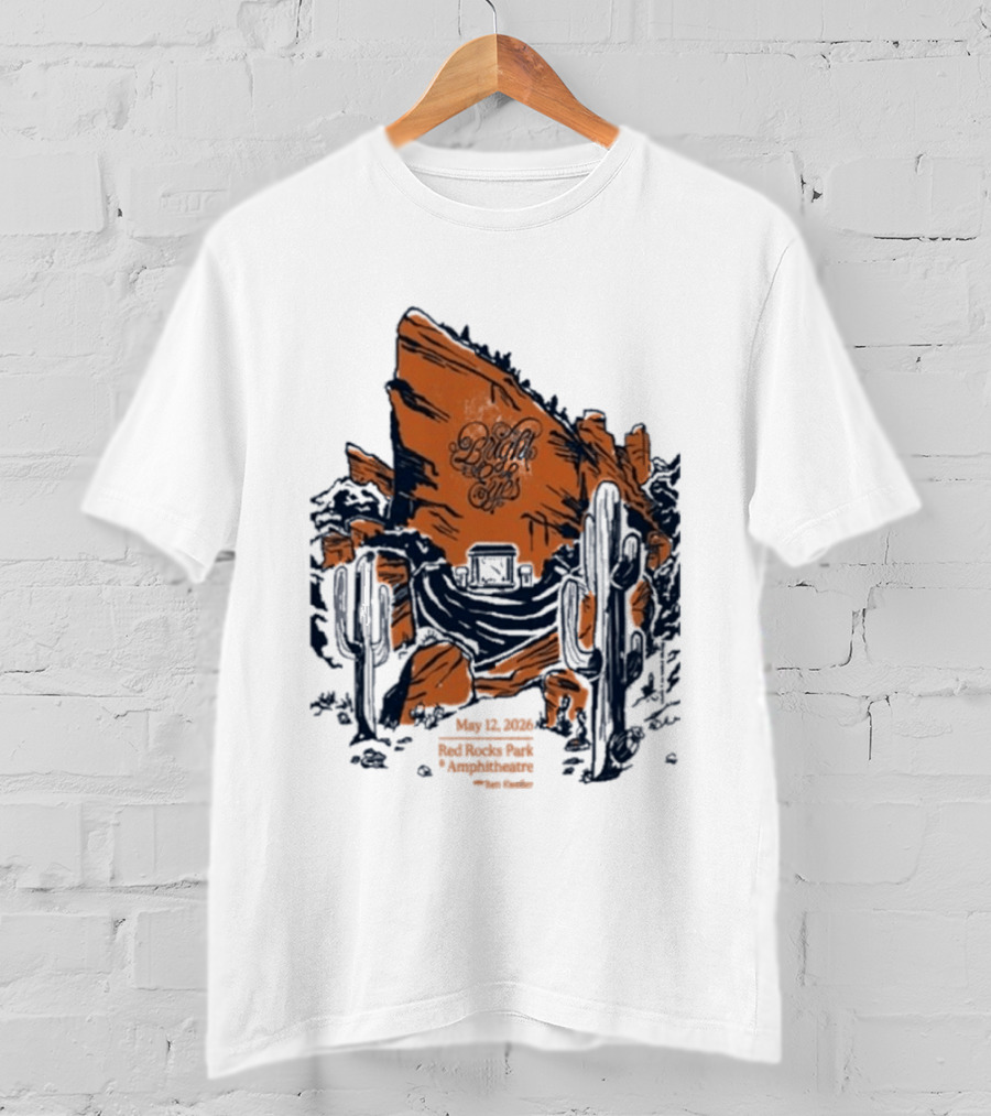 Bright Eyes Red Rocks May 12 2026 Concert Event T-Shirt