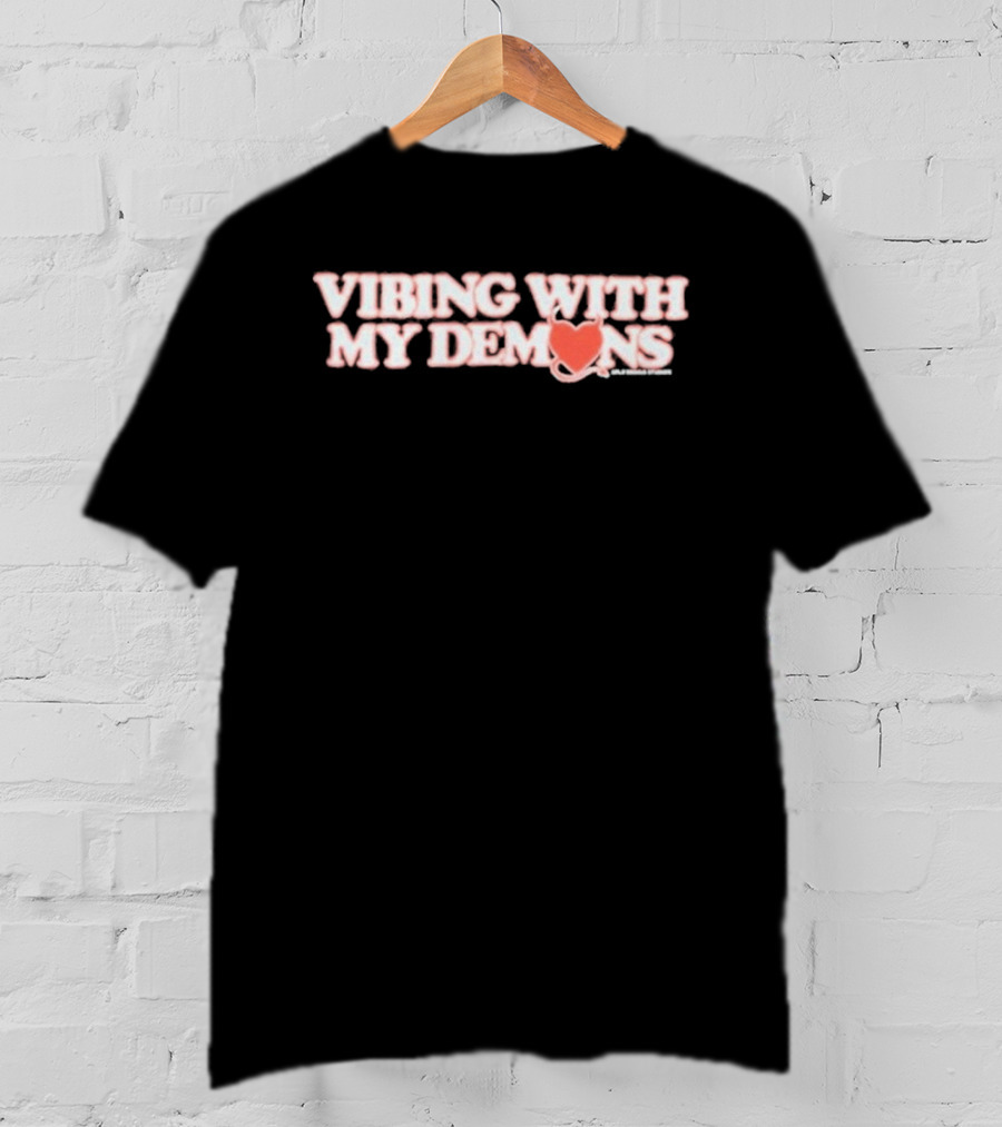 XPLR Vibing With My Demons Heart Devil Tail T-Shirt