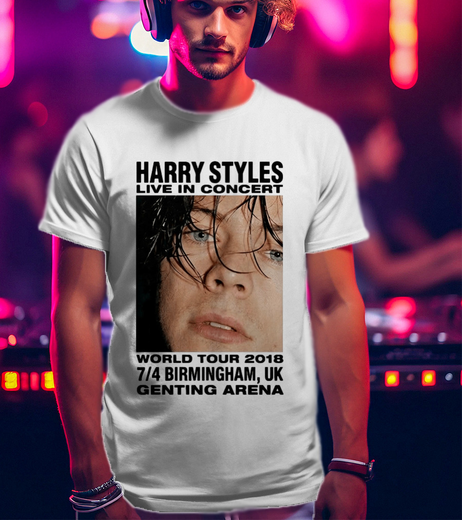 Harry Styles Live In Concert World Tour 2018 Birmingham UK Genting Arena T-Shirt