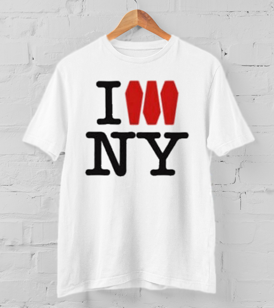 I Love NY Coffin Icon Parody Trend T-Shirt