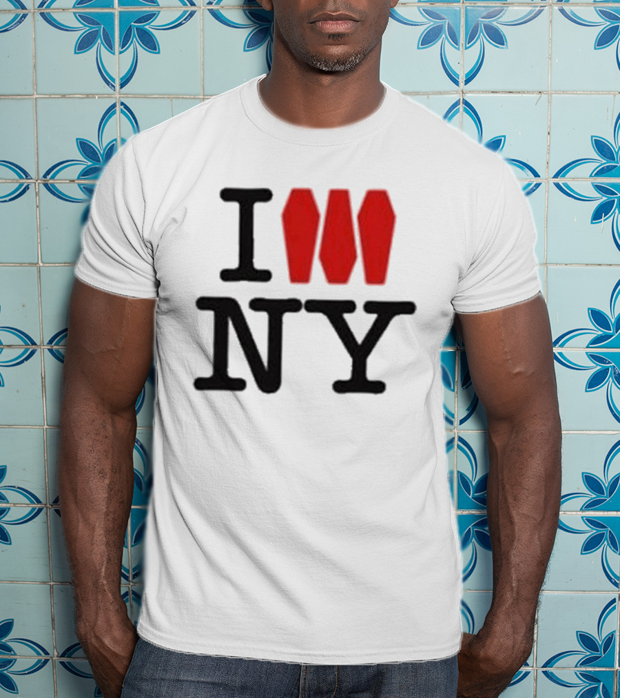I Love NY Coffin Icon Parody Trend T-Shirt
