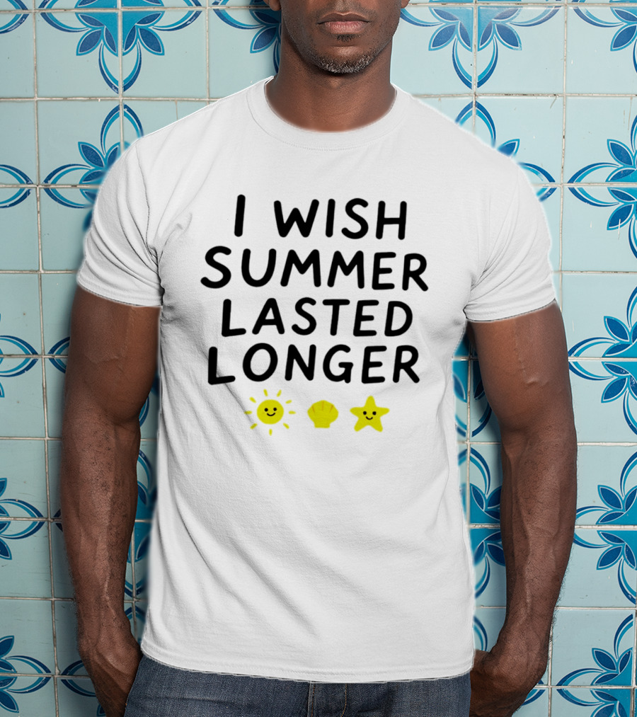 I Wish Summer Lasted Longer Sun Shell Star T-Shirt