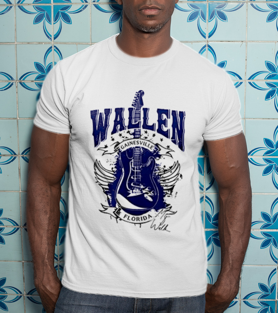 Morgan Wallen Gainesville Florida Guitar Wings T-Shirt