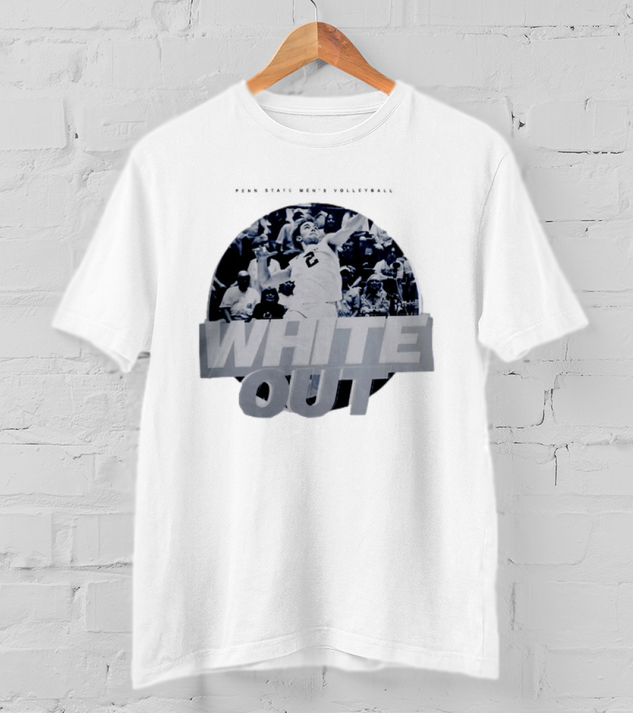 Penn State Nittany Lions Men's Volleyball White Out 2026 Player Action T-Shirt