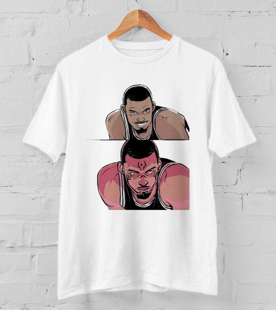 Victor Wembanyama Anime Style Transformation Wemby To Wemkuna T-Shirt