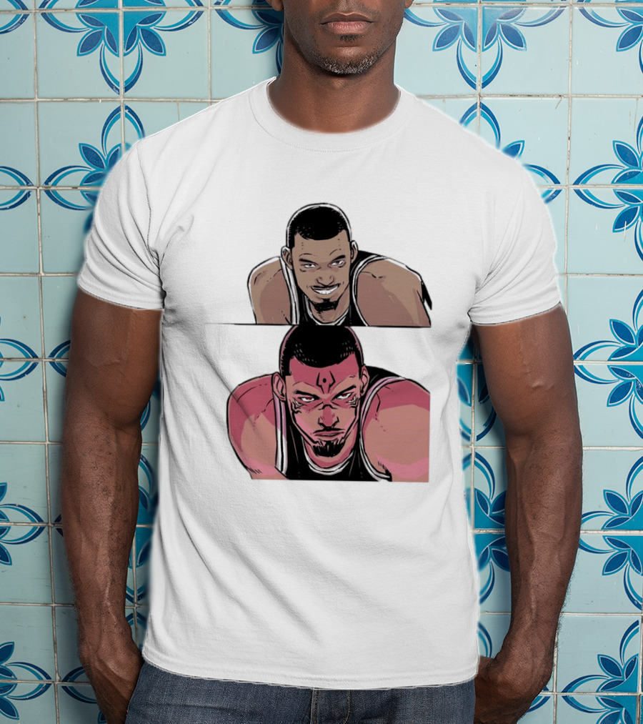 Victor Wembanyama Anime Style Transformation Wemby To Wemkuna T-Shirt