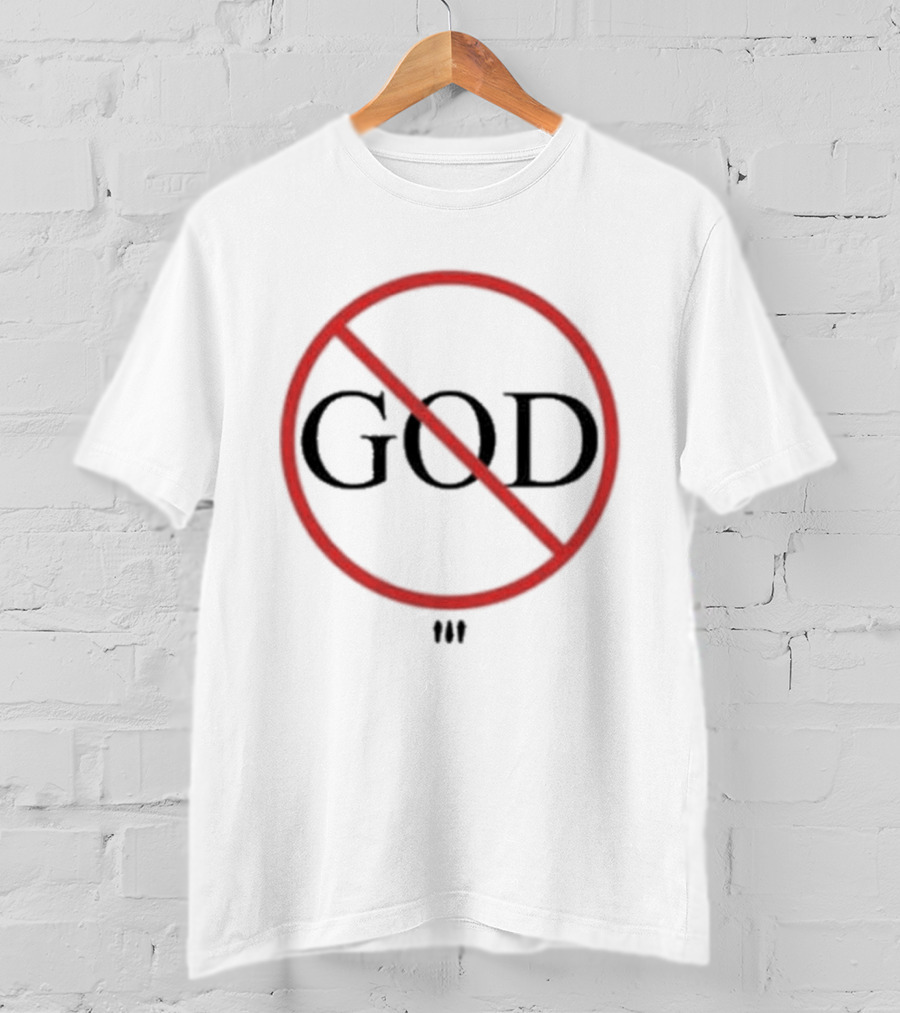 Show Me The Body No God Symbol Red Circle Slash Overlapping T-Shirt