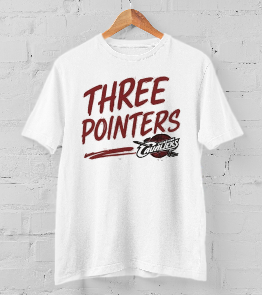 Three Pointers Cleveland Cavaliers Team T-Shirt