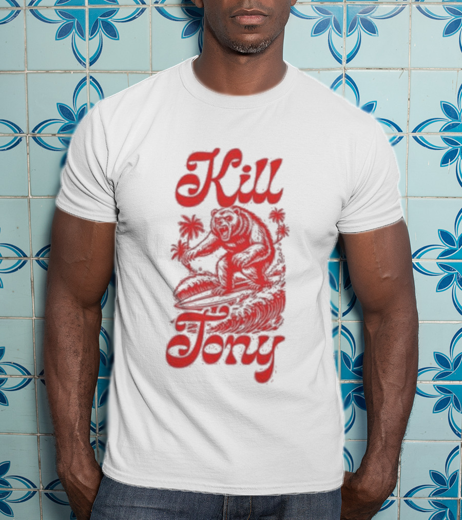 Kill Tony Surfing Bear T-Shirt