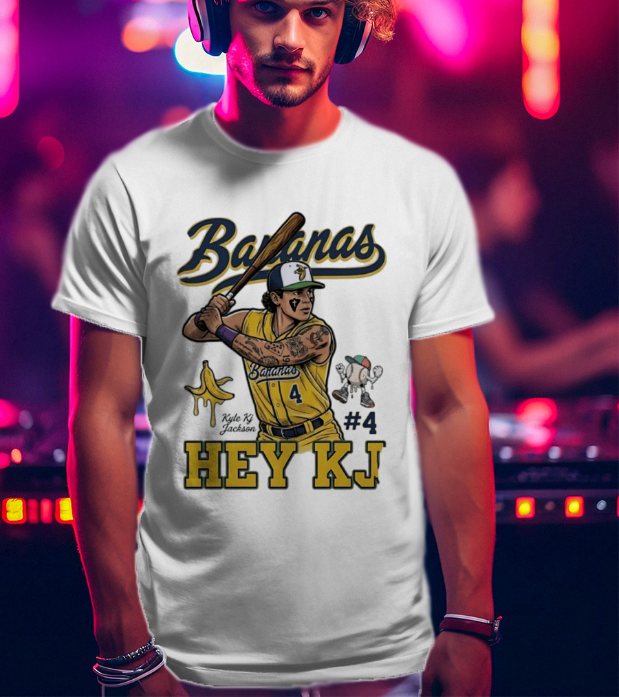 Bananas Kyle Kj Jackson Number 4 Hey KJ T-Shirt
