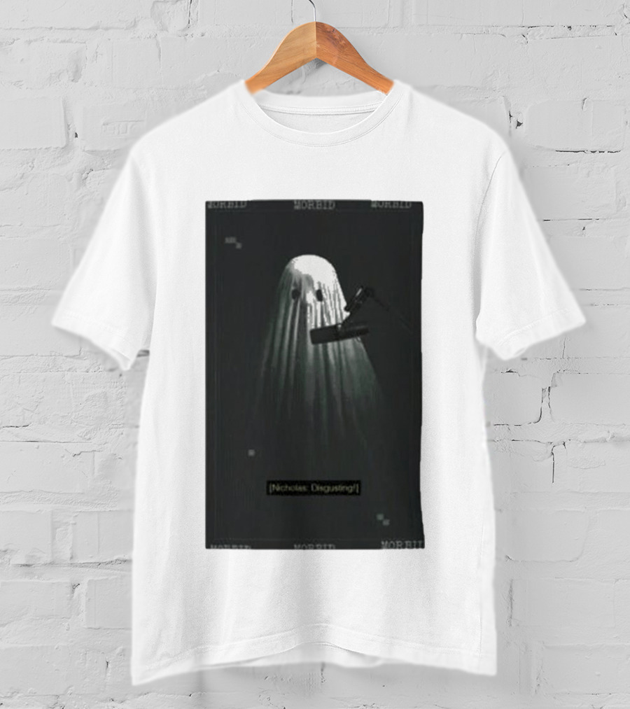 Morbid Nicholas Disgusting Ghost With Microphone T-Shirt
