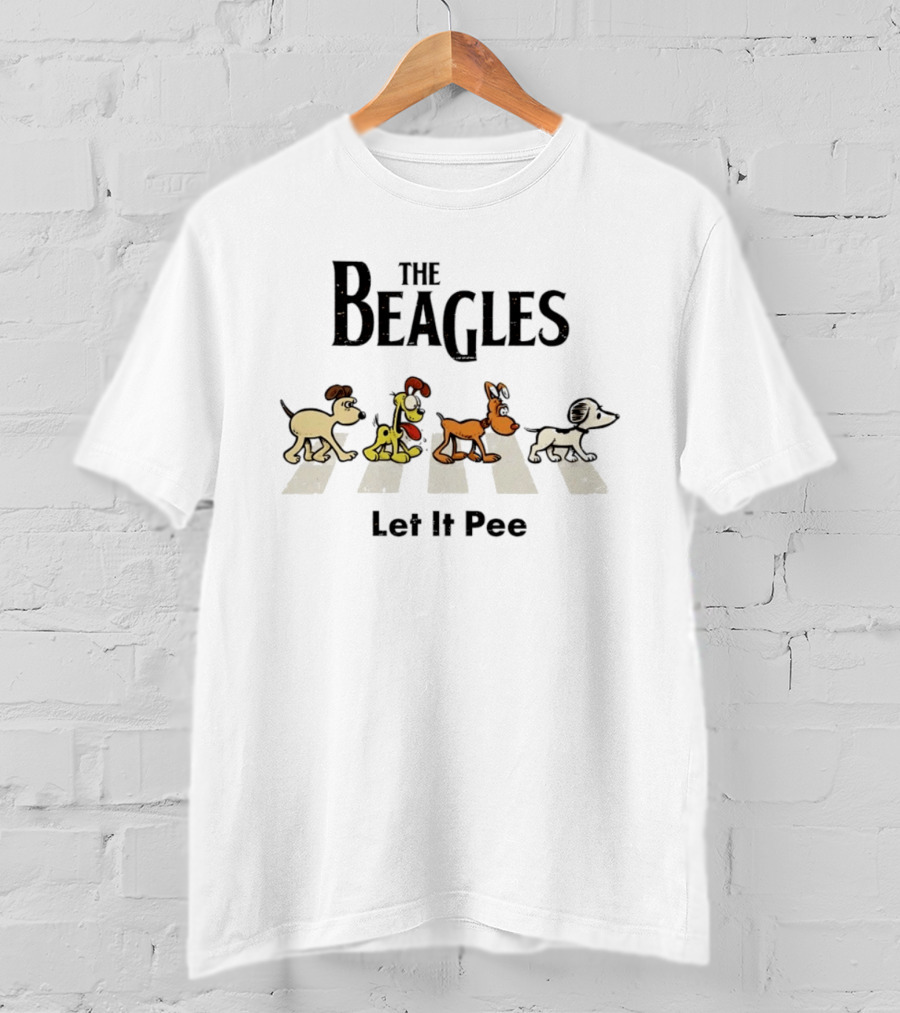 The Beagles Abbey Road Let It Pee Dogs T-Shirt