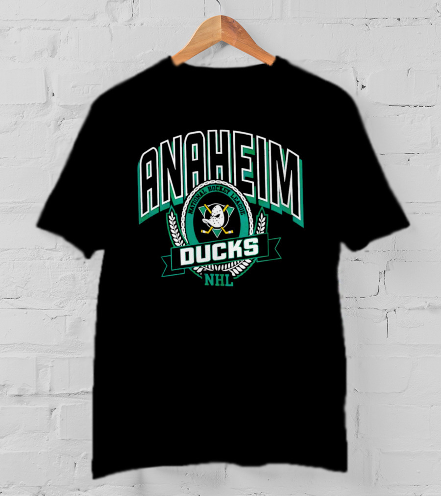 Anaheim Ducks National Hockey League Retro Emblem 2026 T-Shirt