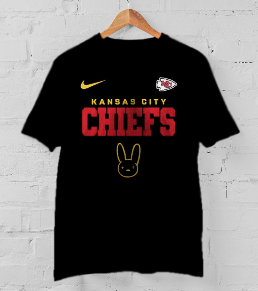 Kansas City Chiefs Bad Bunny El Conejo Malo Vision Skull Nike T-Shirt