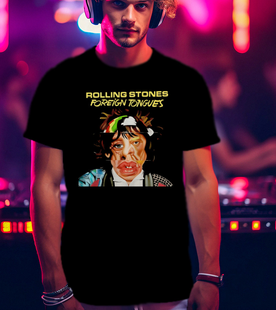 Rolling Stones Foreign Tongues Collage Face 2026 T-Shirt