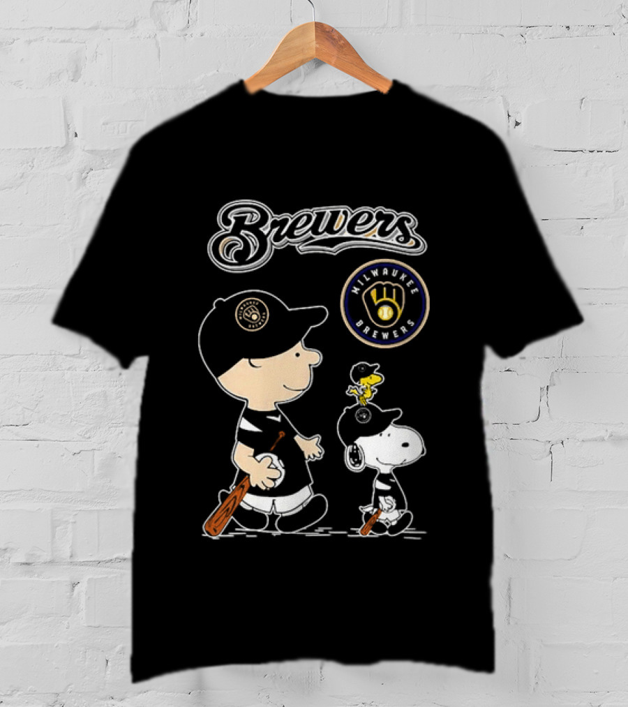 Brewers Milwaukee Snoopy Woodstock Baseball Peanuts 2026 T-Shirt