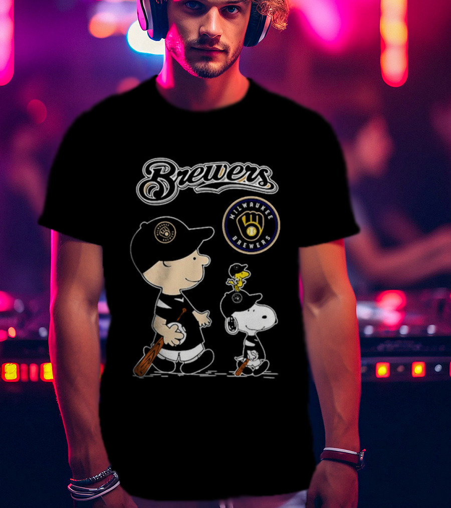 Brewers Milwaukee Snoopy Woodstock Baseball Peanuts 2026 T-Shirt