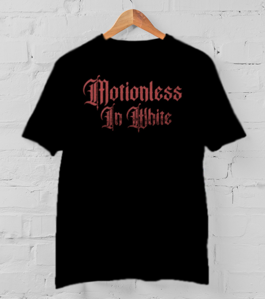 Motionless In White Rebuilt By What Broke Me Gothic Red Gothic Band Merchandise T-Shirt