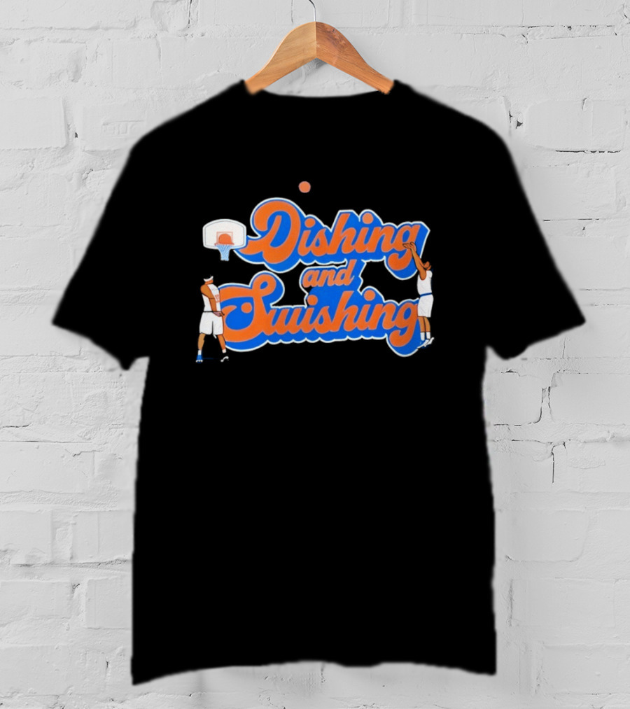 New York Knicks Dishing And Swishing Basketball Players T-Shirt